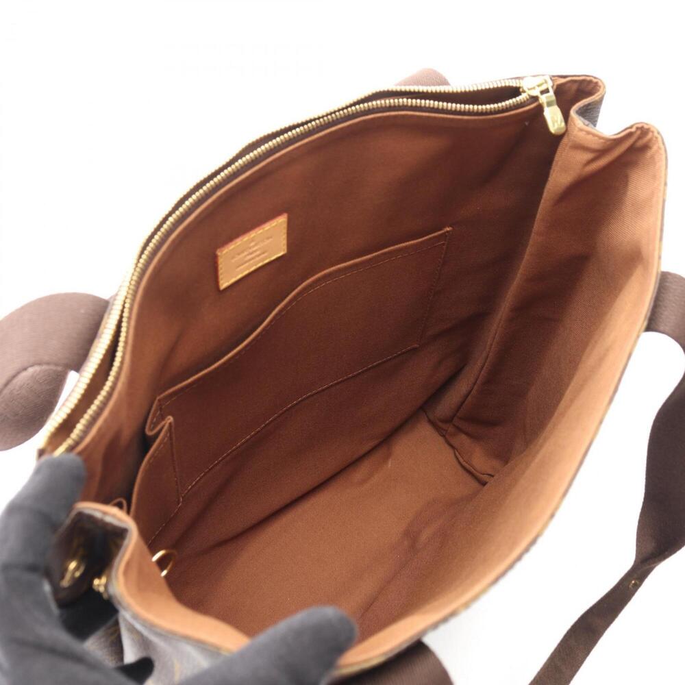 LOUIS VUITTON Authentic Brown Monogram Leather Tote Bag - Picture 3 of 9
